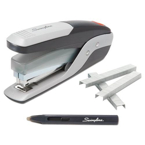 Picture of Quick Touch Stapler Value Pack, 28-Sheet Capacity, Black/Silver