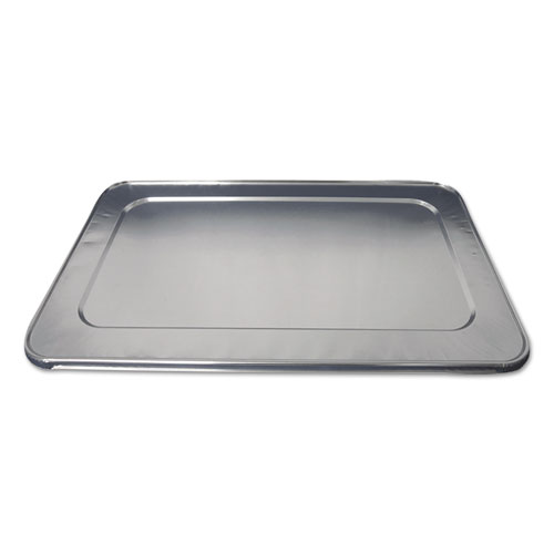 Picture of Aluminum Steam Table Lids, Fits Heavy Duty Full-Size Pan, 12.88 x 20.81 x 0.63, 50/Carton