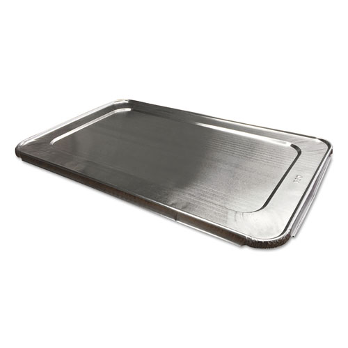 Picture of Aluminum Steam Table Lids, Fits Full-Size Pan, 12.88 x 20.81 x 0.63, 50/Carton