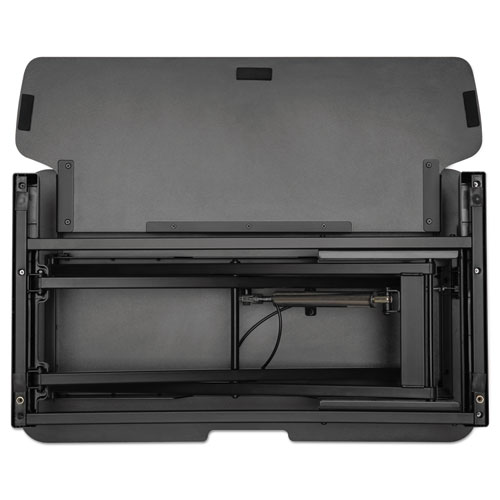 Picture of AdaptivErgo Two-Tier Sit-Stand Lifting Workstation, 31.5" x 26.13" x 4.33" to 19.88", Black