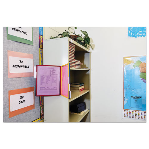 Picture of VARIO Magnetic Wall Reference System, 5 Panels, 10 Pockets, Assorted Borders