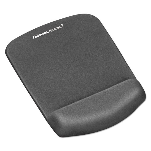 Picture of PlushTouch Mouse Pad with Wrist Rest, 7.25 x 9.37, Graphite