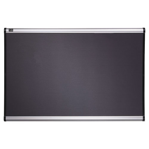 Picture of Prestige Bulletin Board, Diamond Mesh Fabric, 48 x 36, Gray/Aluminum Frame