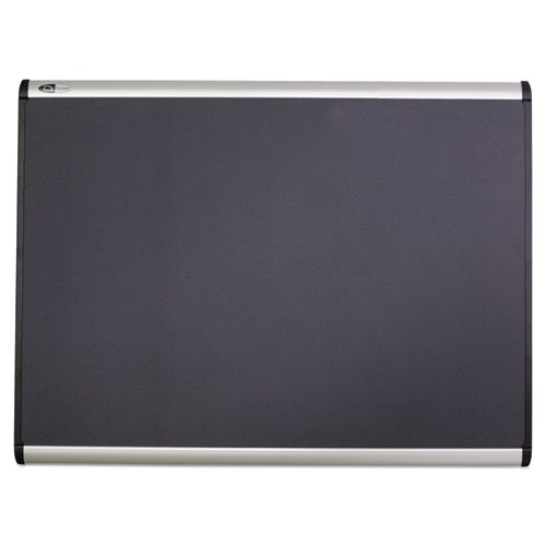 Picture of Prestige Plus Magnetic Fabric Bulletin Boards, 48" x 36", Gray Surface, Satin Aluminum Frame