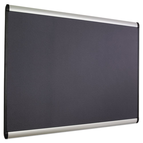 Picture of Prestige Plus Magnetic Fabric Bulletin Boards, 48" x 36", Gray Surface, Satin Aluminum Frame