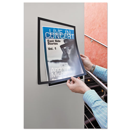 Picture of DURAFRAME Sign Holder, 11 x 17, Black Frame, 2/Pack