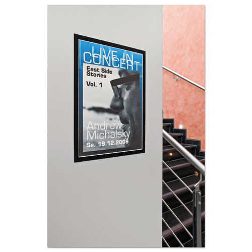 Picture of DURAFRAME Sign Holder, 11 x 17, Black Frame, 2/Pack