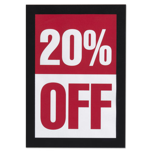 Picture of DURAFRAME Sign Holder, 5.5 x 8.5, Black Frame, 2/Pack