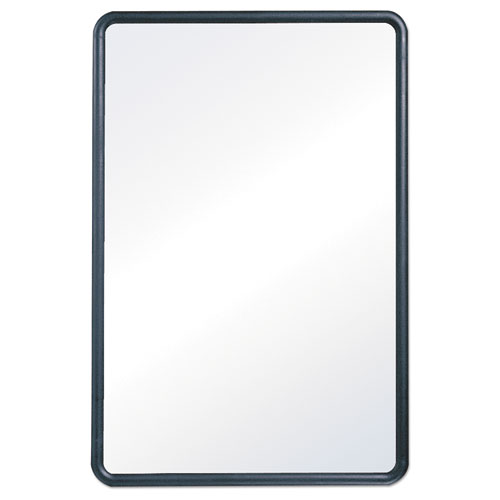 Picture of Contour Dry Erase Board, 48" x 36", White Surface, Black Plastic Frame