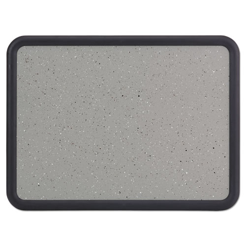 Picture of Contour Granite Board, 36" x 24", Granite Gray Surface, Black Plastic Frame