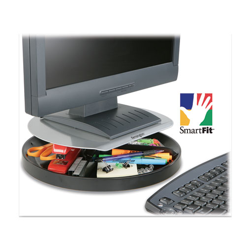 Picture of Spin2 Monitor Stand with SmartFit, 14" x 14" x 2.25" to 3.25", Gray