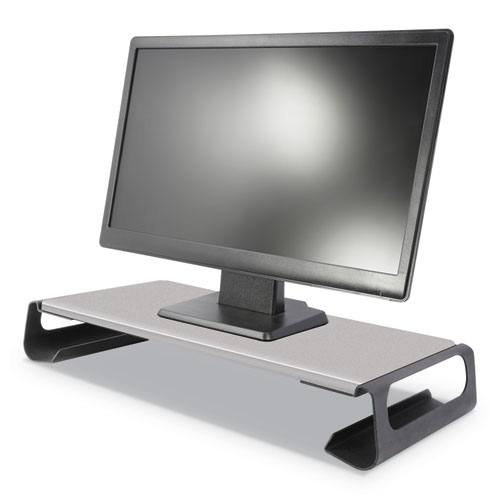 Picture of Contemporary Monitor Riser, 26.88" x 10" x 3.5", Black/Gray, Supports 60 lbs