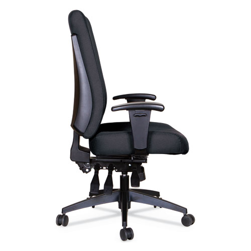 Picture of Alera Wrigley Series 24/7 High Performance High-Back Multifunction Task Chair, Supports 300 lb, 17.24" to 20.55" Seat, Black