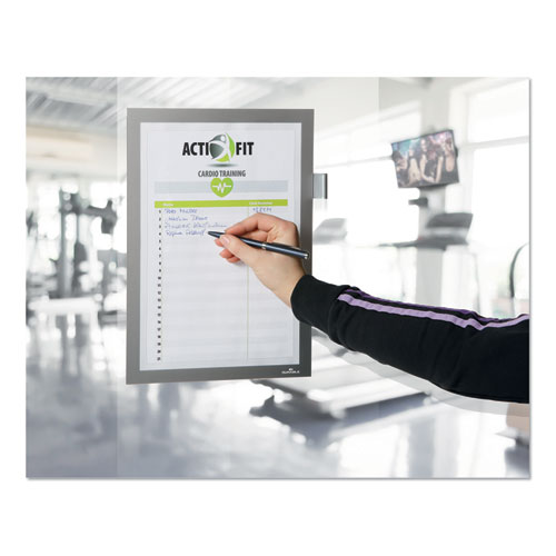 Picture of DURAFRAME Note Sign Holder, 8.5 x 11, Silver Frame