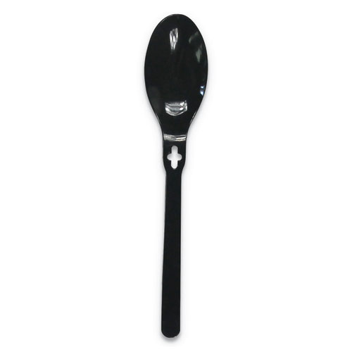 Picture of Spoon WeGo Polystyrene, Spoon, Black, 1000/Carton