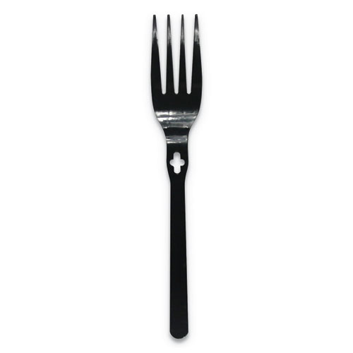 Picture of Fork WeGo Polystyrene, Fork, Black, 1000/Carton