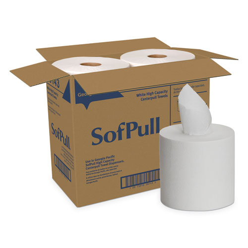 SofPull+Perforated+Paper+Towel%2C+1-Ply%2C+7.8+x+15%2C+White%2C+560%2FRoll%2C+4+Rolls%2FCarton