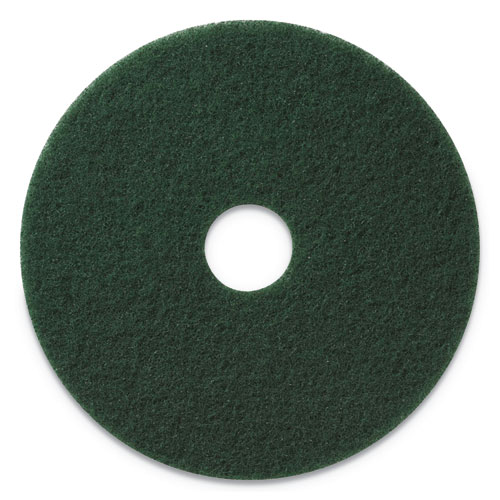 Picture of Scrubbing Pads, 20" Diameter, Green, 5/Carton