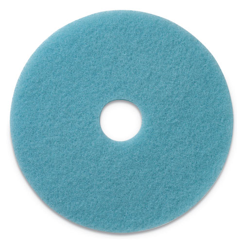 Picture of Luster Lite Burnishing Pads, 20" Diameter, Sky Blue, 5/Carton