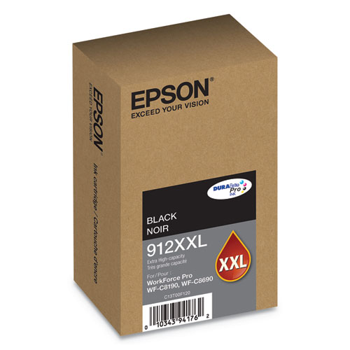 Picture of T912XXL120 (912XXL) DURABrite Pro Extra High-Yield Ink, 11500 Page-Yield, Black