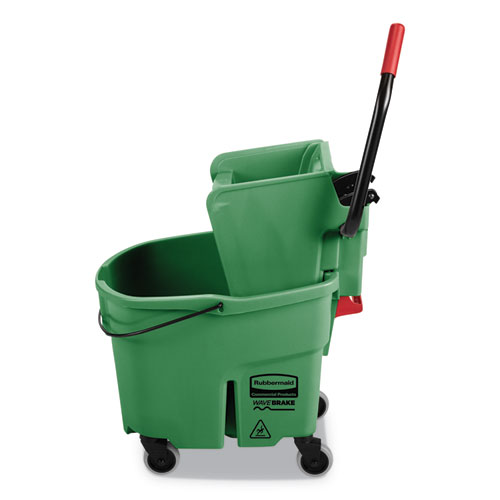 Picture of WaveBrake 2.0 Bucket/Wringer Combos, Side-Press, 35 qt, Plastic, Green