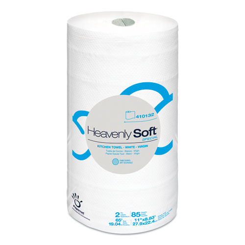 Picture of Heavenly Soft Kitchen Paper Towel, Special, 11" x 8.8", White, 85/Roll, 30 Rolls/Carton