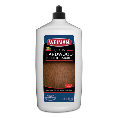 Picture of High Traffic Hardwood Polish and Restorer, 32 oz Squeeze Bottle, 6/Carton