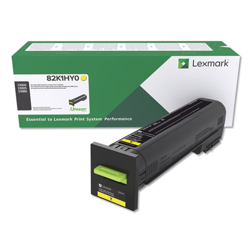 Picture of 82K1HY0 Return Program High-Yield Toner, 17,000 Page-Yield, Yellow