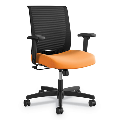 Convergence+Mid-Back+Task+Chair%2C+Swivel-Tilt%2C+Supports+Up+To+275+Lb%2C+16.5%26quot%3B+To+21%26quot%3B+Seat+Height%2C+Apricot+Seat%2C+Black+Back%2Fbase
