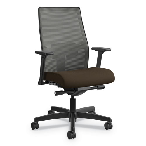 Ignition+2.0+4-Way+Stretch+Mid-Back+Mesh+Task+Chair%2C+Adjustable+Lumbar+Support%2C+Navy+Seat%2C+Charcoal+Back%2C+Black+Base