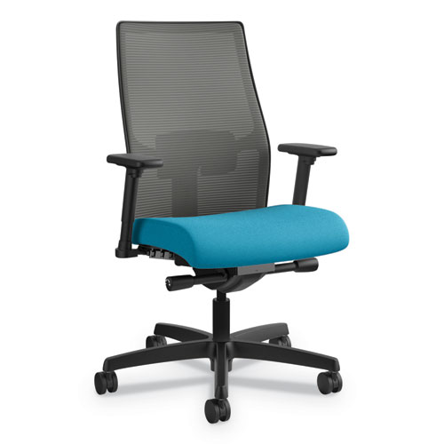 Ignition+2.0+4-Way+Stretch+Mid-Back+Mesh+Task+Chair%2C+Adjustable+Lumbar+Support%2C+Pear+Seat%2C+Charcoal+Back%2C+Black+Base