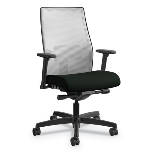 Ignition+2.0+4-Way+Stretch+Mid-Back+Mesh+Task+Chair%2C+Adjustable+Lumbar+Support%2C+Black+Seat%2C+Fog+Back%2C+Black+Base