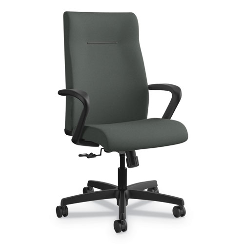 Ignition+Series+Executive+High-Back+Chair%2C+Supports+Up+To+300+Lb%2C+17%26quot%3B+To+21%26quot%3B+Seat+Height%2C+Iron+Ore+Seat%2Fback%2C+Black+Base