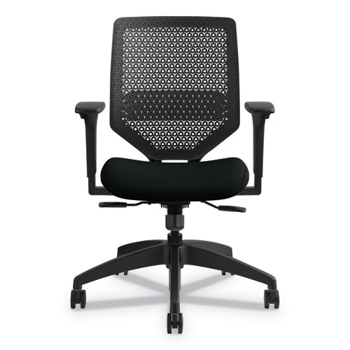 Solve+Series+Reactiv+Back+Task+Chair%2C+Supports+Up+To+300+Lb%2C+18%26quot%3B+To+23%26quot%3B+Seat+Height%2C+Black+Seat%2C+Charcoal+Back%2C+Black+Base