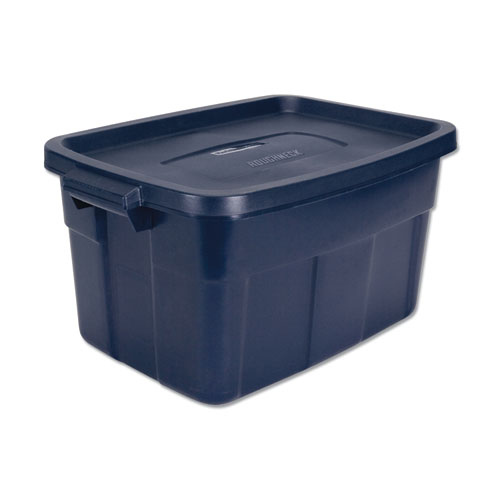 Picture of Roughneck Storage Box, 14 gal, 15.88" x 23.88" x 12.25", Dark Indigo Metallic