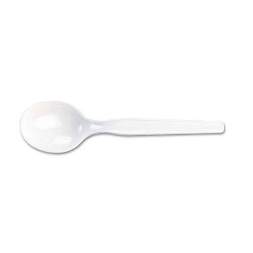 Picture of Plastic Cutlery, Heavy Mediumweight Soup Spoon, 100/Box