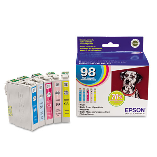 Picture of T098920-S (99) Claria High-Yield Ink, 450 Page-Yield, Cyan/Light Cyan/Light Magenta/Magenta/Yellow