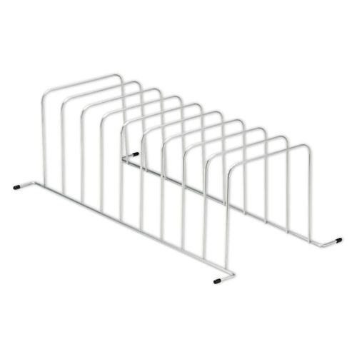 Picture of Wire Desktop to Drawer Organizer, 9 Sections, Letter to Legal Size Files, 11.5" x 23.25" x 7.5", Silver