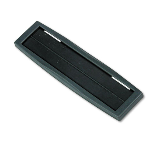 Picture of Plastic Partition Additions Nameplate, 9 x 0.75 x 2.5, Fabric Panel Mount, Dark Graphite
