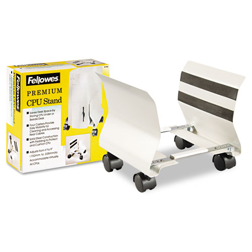 Picture of Premium CPU Stand, Supports 50 lb, 8w x 9d x 9.5h, Platinum