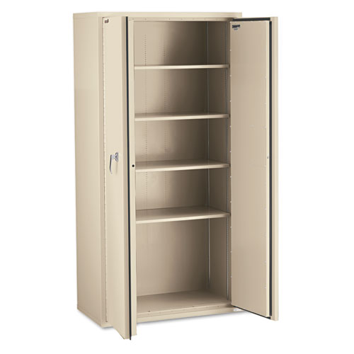 Picture of Storage Cabinet, 36w x 19.25d x 72h, UL Listed 350 Degree, Parchment