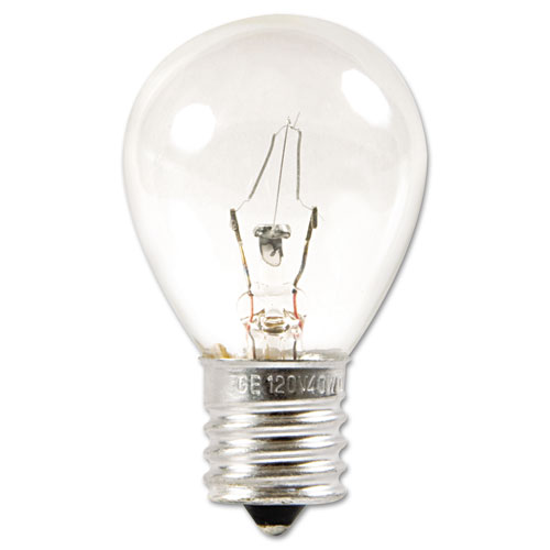 Picture of Incandescent S11 Appliance Light Bulb, 40 W, Clear