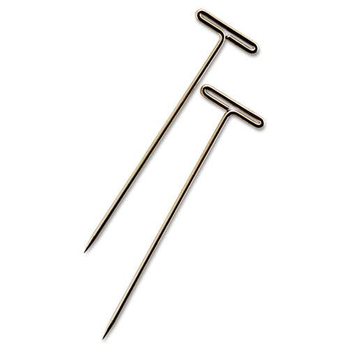 Picture of T-Pins, Steel, Silver, 1.5", 100/Box