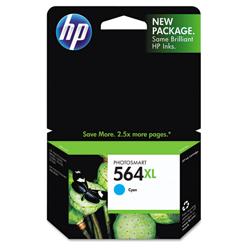 Picture of HP 564XL, (CB323WN) High-Yield Cyan Original Ink Cartridge