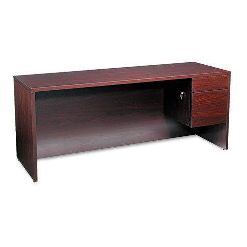 Picture of 10500 Series 3/4-Height Right Pedestal Credenza, 72w x 24d x 29.5h, Mahogany