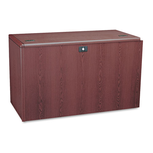 Picture of 10700 "L" Workstation Return, Right 3/4 Pedestal, 48w x 24d x 29.5h, Mahogany