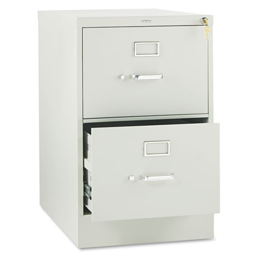 Picture of 310 Series Vertical File, 2 Legal-Size File Drawers, Light Gray, 18.25" x 26.5" x 29"