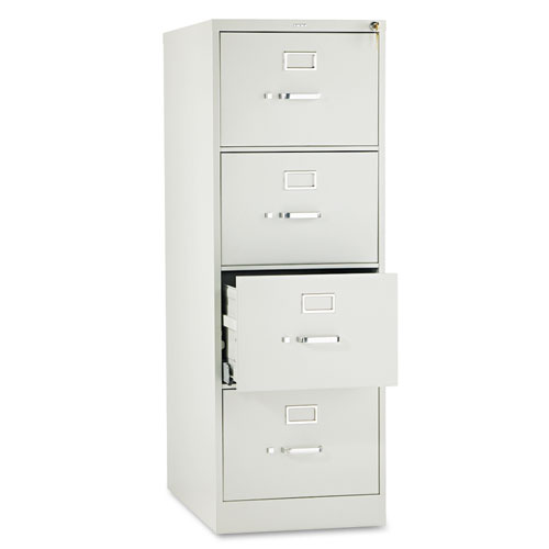 Picture of 510 Series Vertical File, 4 Legal-Size File Drawers, Light Gray, 18.25" x 25" x 52"