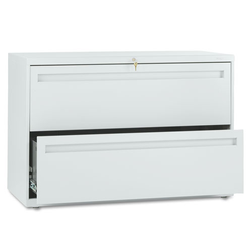 Picture of Brigade 700 Series Lateral File, 2 Legal/Letter-Size File Drawers, Light Gray, 42" x 18" x 28"
