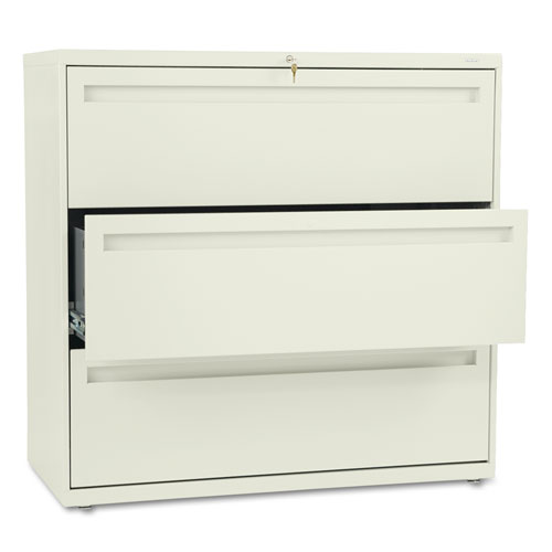 Picture of Brigade 700 Series Lateral File, 3 Legal/Letter-Size File Drawers, Putty, 42" x 18" x 39.13"